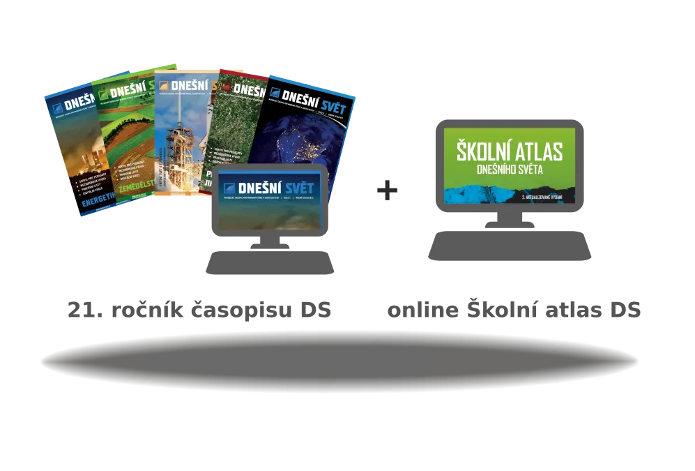 časopis Dnešní svět – 2025/2026 (ročník 21.) a Školní atlas dnešního světa