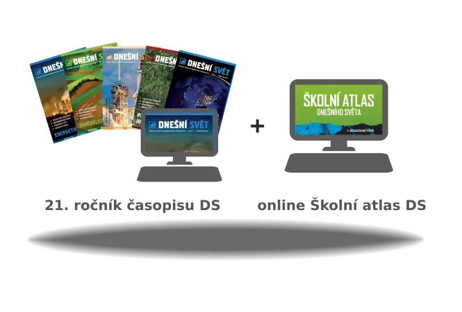 časopis Dnešní svět – 2025/2026 (ročník 21.) a Školní atlas dnešního světa