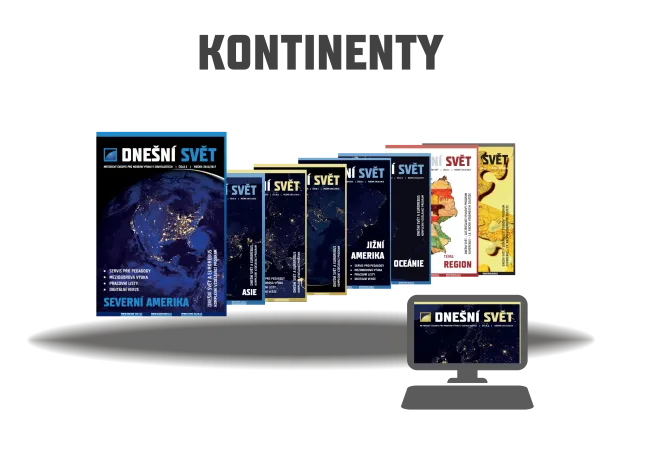 časopis Dnešní svět – téma Kontinenty (8 čísel)