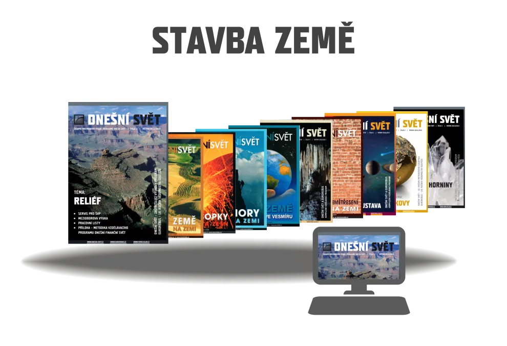 časopis Dnešní svět – téma Stavba Země (10 čísel)