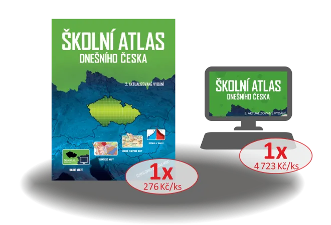 Školní atlas dnešního Česka – množstevní balíček I. pro účastníky programu Dnešní svět