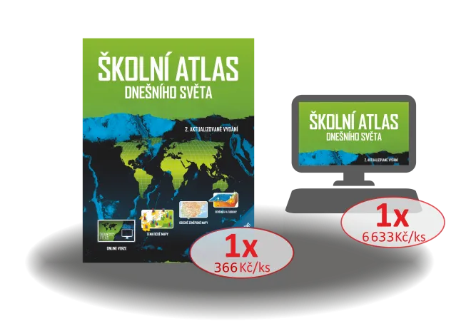 Školní atlas dnešního světa – množstevní balíček I. 