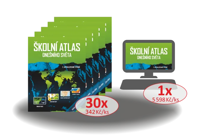 Školní atlas dnešního světa – množstevní balíček II.